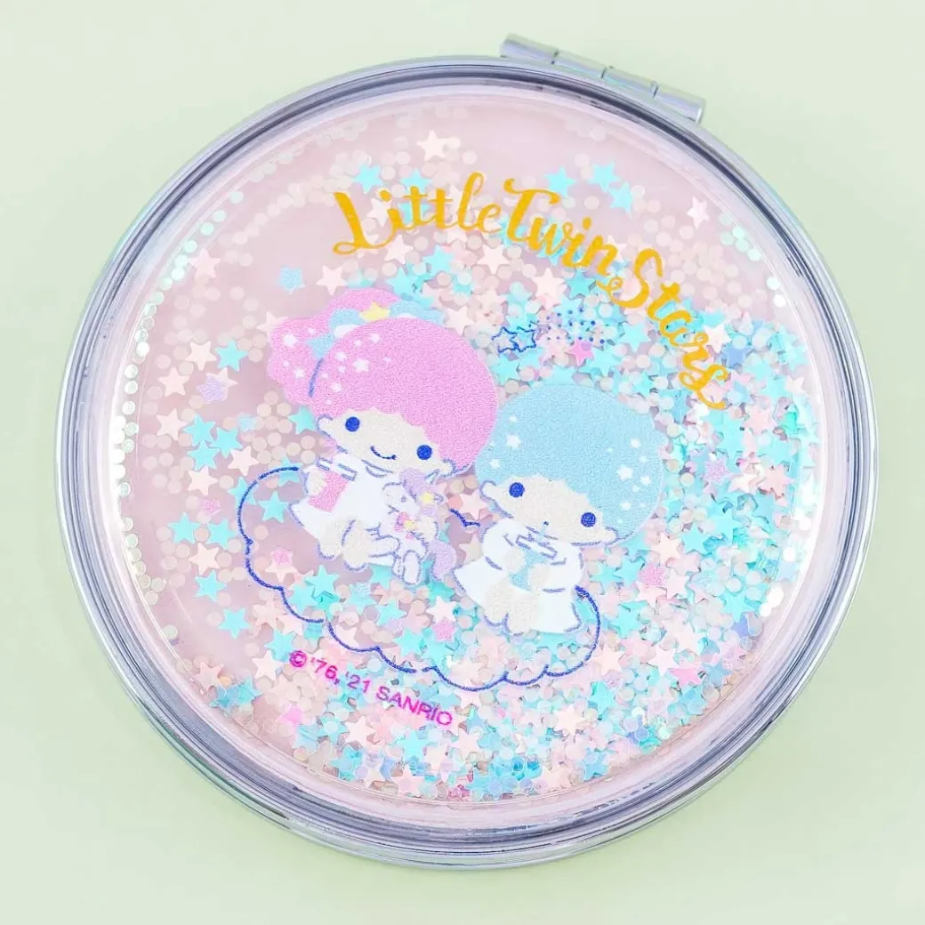Little Twin Stars Glittery Compact Mirror