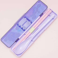 Little Twin Stars Glittery Sky Utensil Set