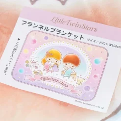 Little Twin Stars Knitting Time Flannel Blanket