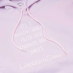 Little Twin Stars Long-Sleeved Lavender Hoodie - L
