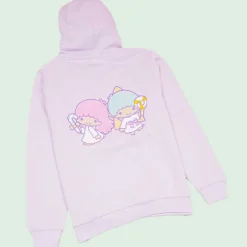 Little Twin Stars Long-Sleeved Lavender Hoodie - L