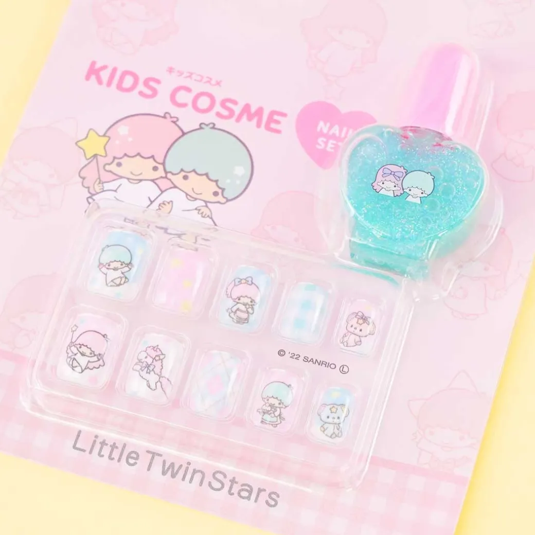 Little Twin Stars Nail Tips & Nail Polish Set
