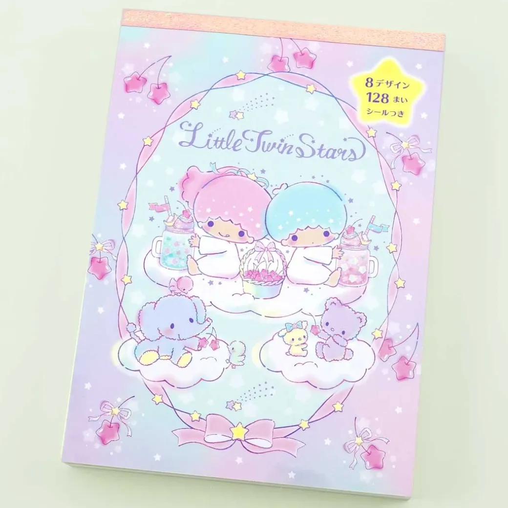 Little Twin Stars Night Sky Fun A6 Memo Pad