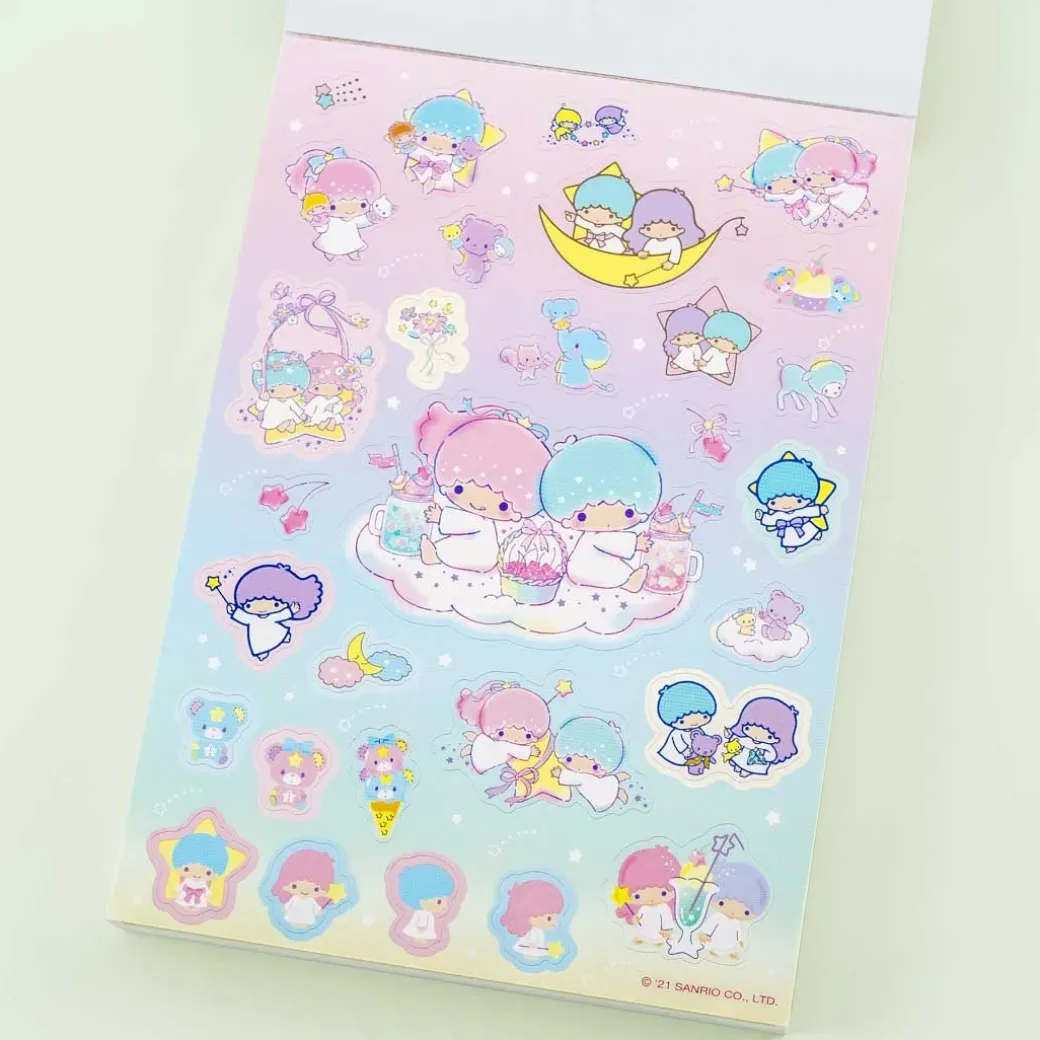 Little Twin Stars Night Sky Fun A6 Memo Pad