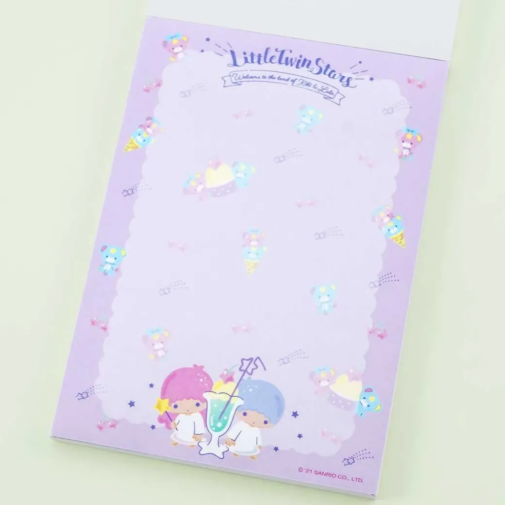 Little Twin Stars Night Sky Fun A6 Memo Pad