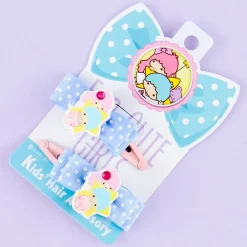 Little Twin Stars Polka Dot Bow Hair Clip Set