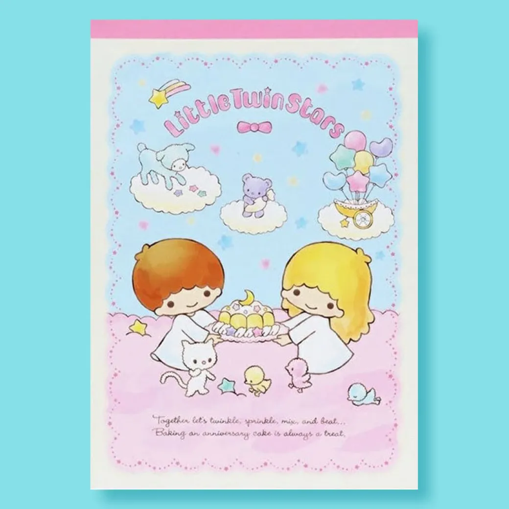 Little Twin Stars Retro Memo Pad