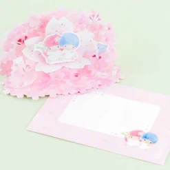 Little Twin Stars Sakura Pop-up Greeting Card