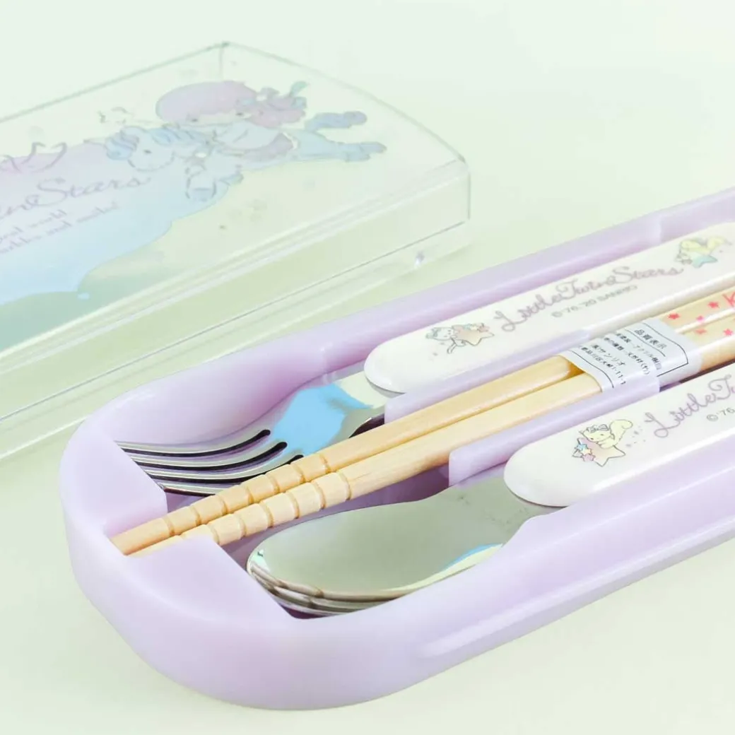 Little Twin Stars Unicorn Race Utensil Set