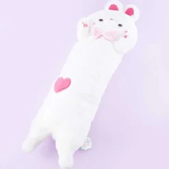 Long Usapyon Fluffy Cushion - Shiro / Extra Big