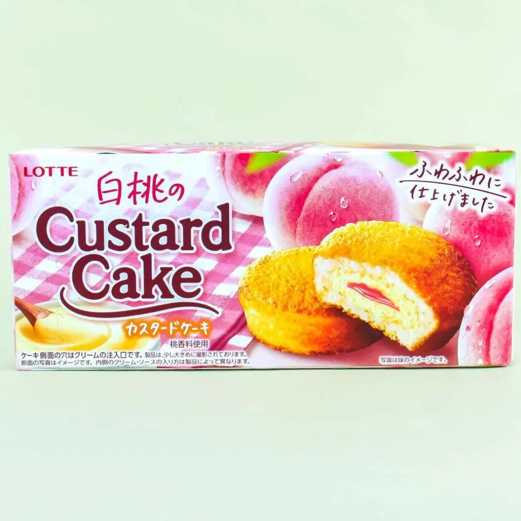 Lotte Custard Cake - White Peach