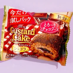 Lotte Single Custard Cake - Chocolate