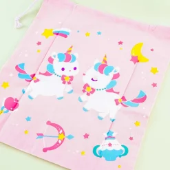 Luminous Star Unicorn Drawstring Bag