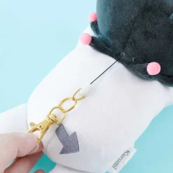 Lying Kuromi Plushie Pass Case & Bag Charm