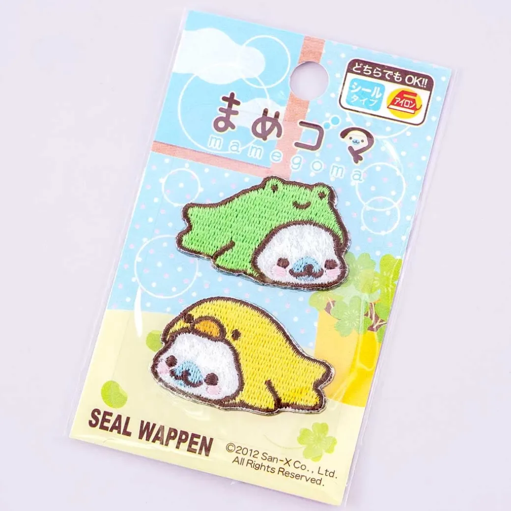 Mamegoma 2-Way Iron-On Patch Set - Animal Onesie