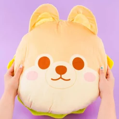 Mameshiba San Kyodai Burger Cushion - Sasuke