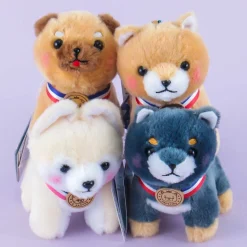 Mameshiba San Kyodai Gold Medalist Plushie Charm - Small