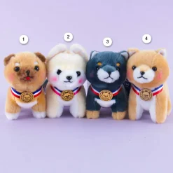 Mameshiba San Kyodai Gold Medalist Plushie Charm - Small
