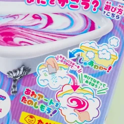 Manaburo Colorful Bubble Bath Art - Pink & Blue