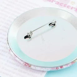 Marron Cream & Cinnamon Gingham Badge