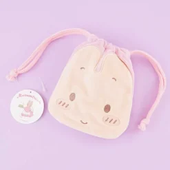 Marron Cream Die-Cut Mini Drawstring Pouch