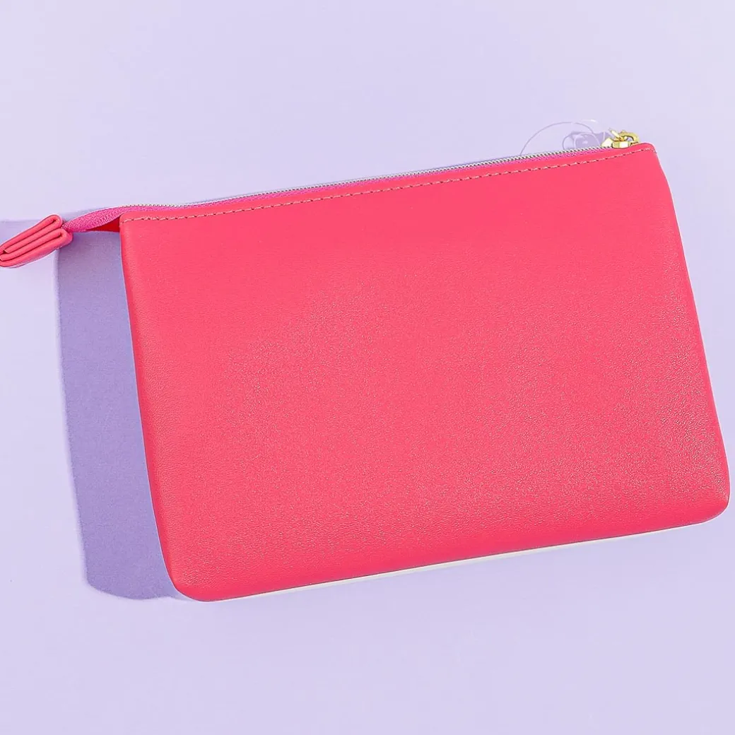 Marron Cream 3-Pocket Pouch