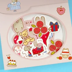 Marron Cream Retro Sticker Flakes