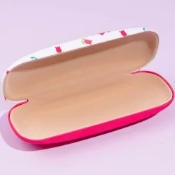 Marron Cream Tulip Love Eyeglass Case