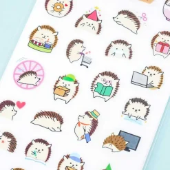 Masking Schedule Seal Sticker Set - Hedgehogs