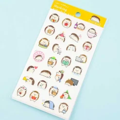 Masking Schedule Seal Sticker Set - Hedgehogs