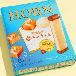Meiji Horn Salted Caramel Biscuit Sandwiches