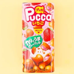 Meiji Pucca Biscuits - Strawberry Chocolate