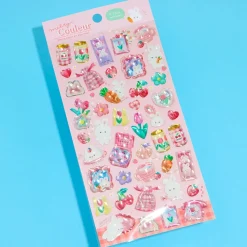 Melty Couleur Bunny Holographic Puffy Stickers
