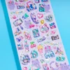 Melty Couleur Purple Cat Holographic Puffy Stickers
