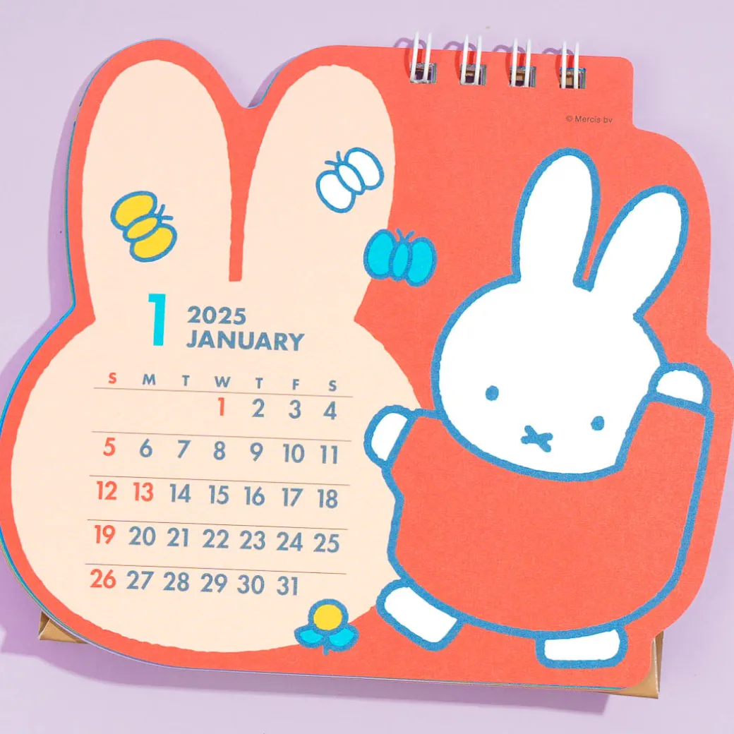 Miffy Die-Cut 2025 Desk Calendar
