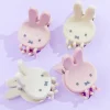 Miffy Mini Claw Hair Clip Set - Ivory & Pink / 4 pcs