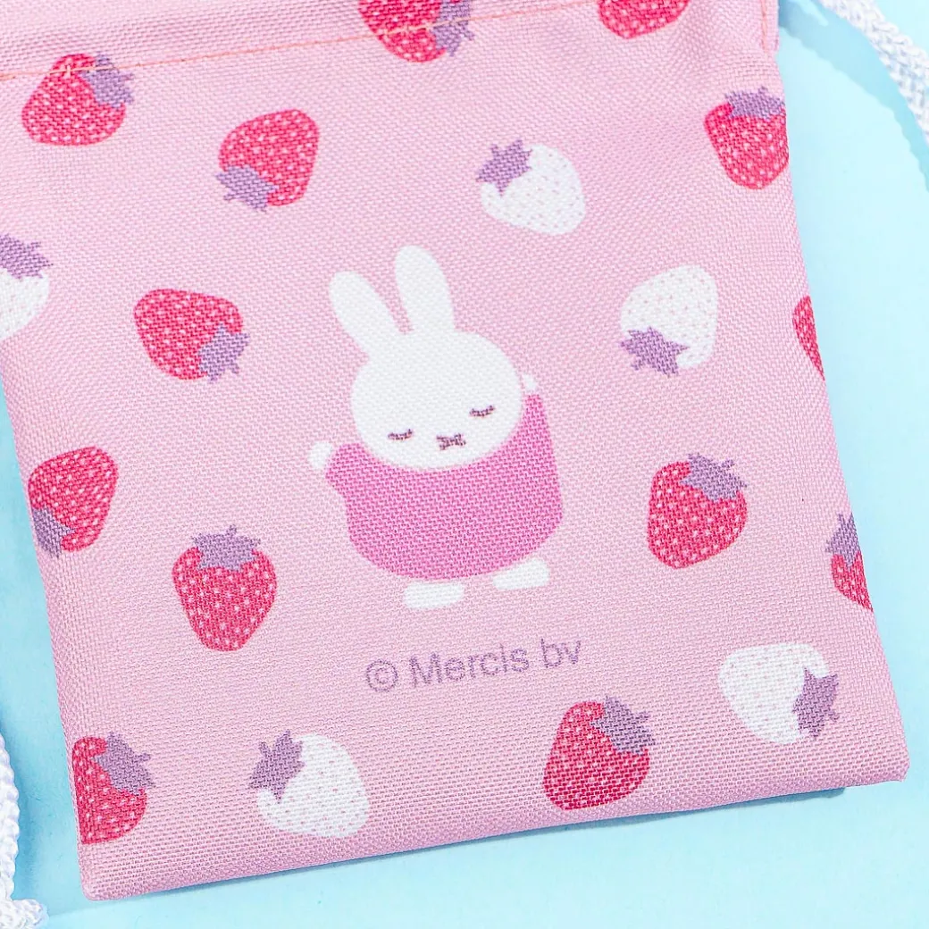 Miffy Strawberry Mini Drawstring Pouch