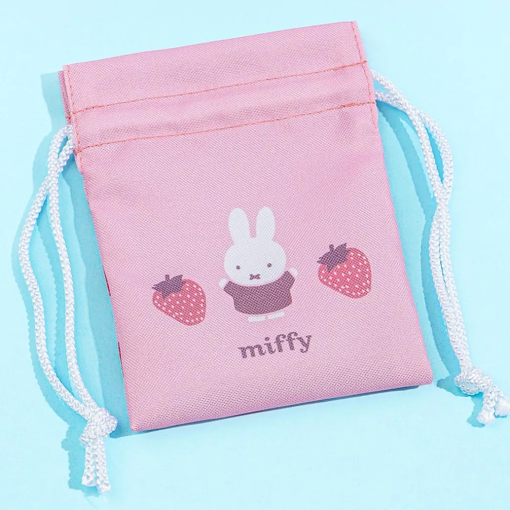 Miffy Strawberry Mini Drawstring Pouch