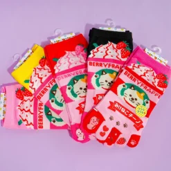 Mikenekoccino Berry Frappe Toe Socks