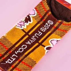 Milky Peko-Chan Plaid Socks