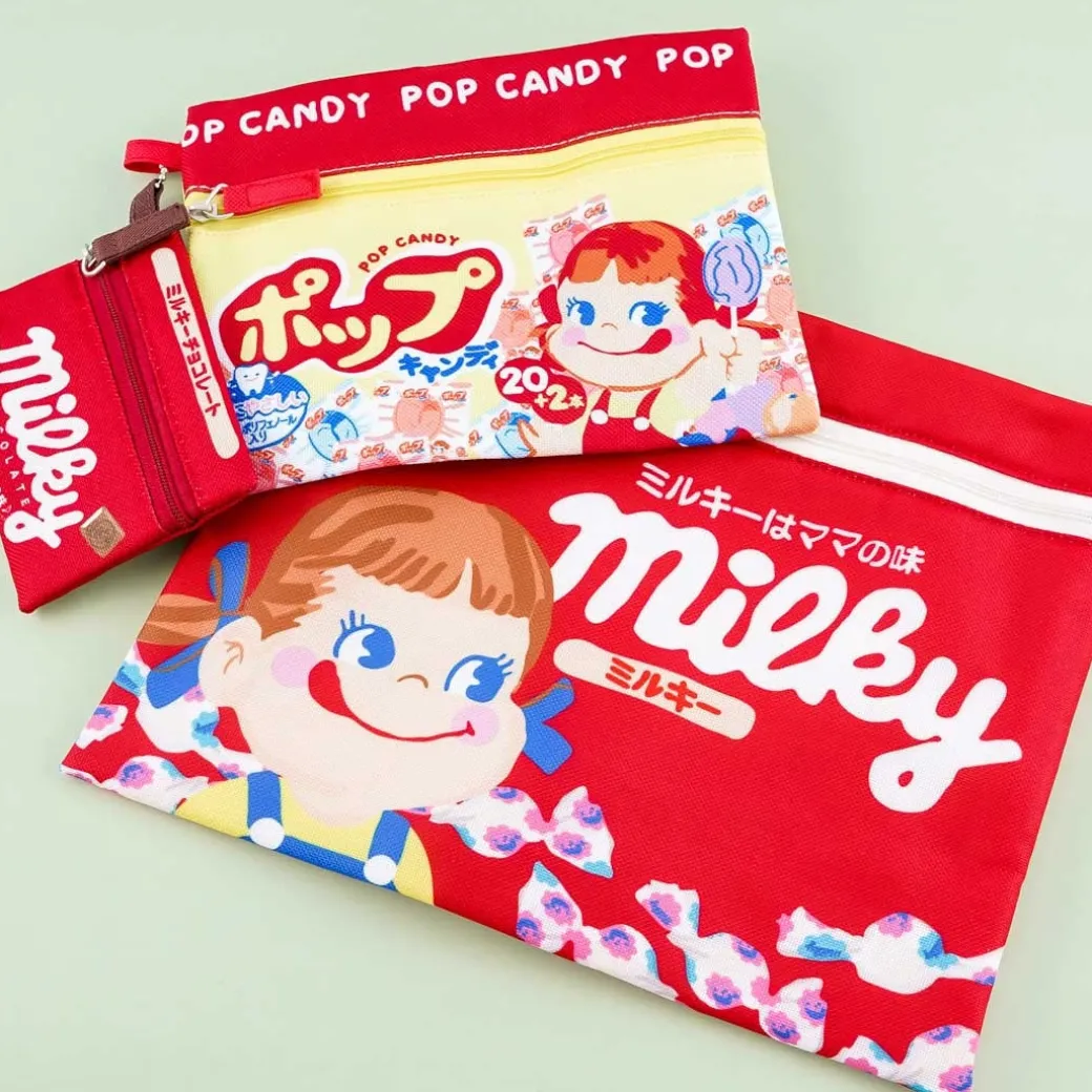 Milky Peko-Chan Pouch Set - 3 pcs