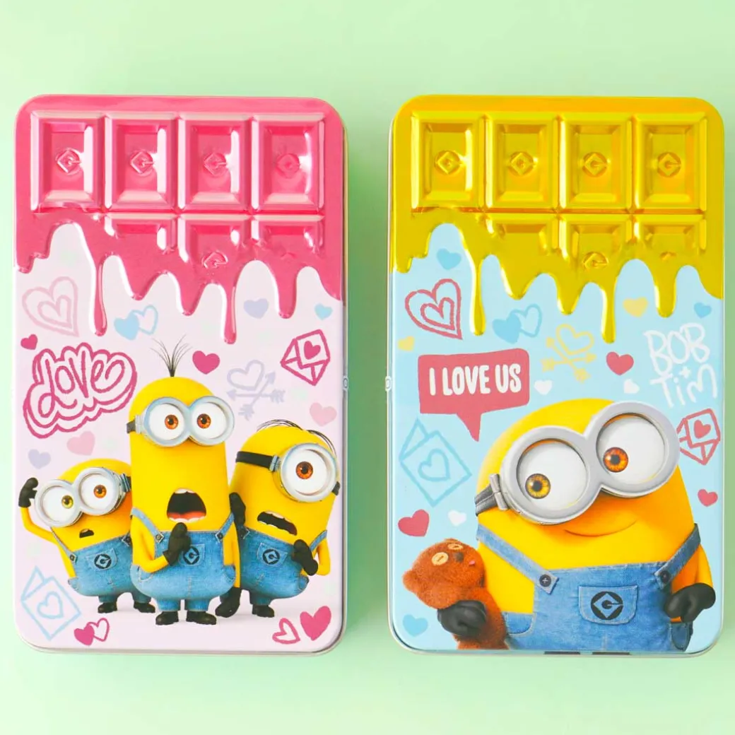 Minions Love Bar Tin Box With Chocolate