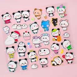 Mochi Mochi Panda Carnival Puffy Sticker Set