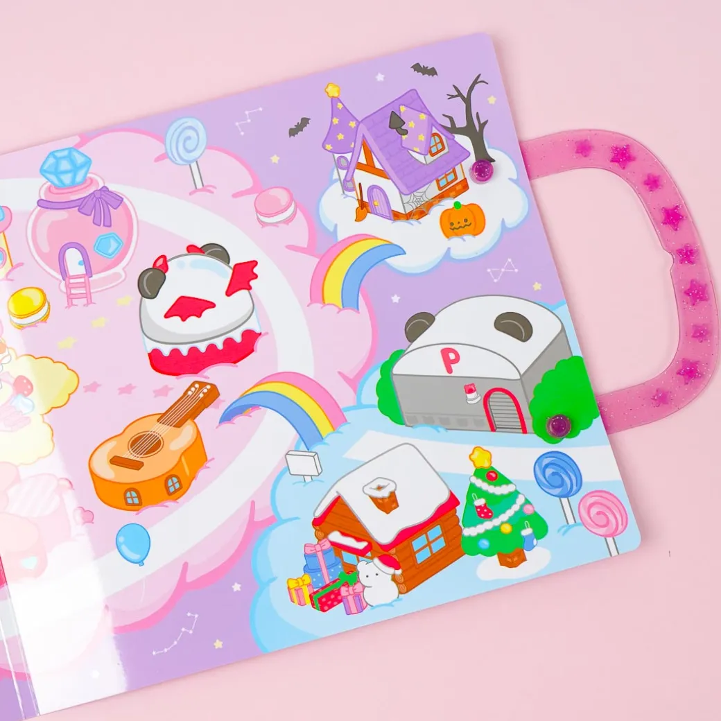 Mochi Mochi Panda Carnival Puffy Sticker Set