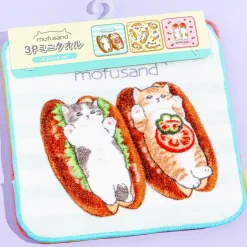 Mofusand Food Fun Mini Towel Set - 3 pcs