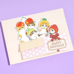 Mofusand Fruity Pop Up Greeting Card