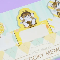 Mofusand Honey Bee Sticky Notes Set