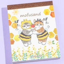Mofusand Honey Bees Mini Memo Pad