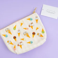 Mofusand Ice Cream Canvas Pouch