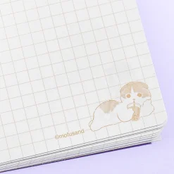 Mofusand Milk Tea Grid Notebook